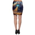 Mystic Blue Pyramid Art Bodycon Skirt View2