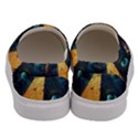 Mystic Blue Pyramid Art Men s Canvas Slip Ons View4