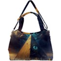 Mystic Blue Pyramid Art Double Compartment Shoulder Bag View1