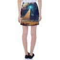 Mystic Blue Pyramid Art Tennis Skirt View2