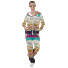 Vibrant Sunset Over Serene Lake Women s Tracksuit by ExtraAwesomeSauce