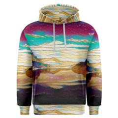 Vibrant Sunset Over Serene Lake Men s Overhead Hoodie