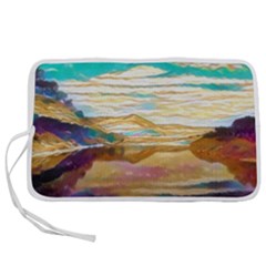 Vibrant Sunset Over Serene Lake Pen Storage Case (l) by ExtraGoodSauce