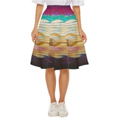 Vibrant Sunset Over Serene Lake Classic Short Skirt by ExtraGoodSauce