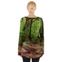 Peaceful Green Forest Walk Tie Up T-Shirt View2