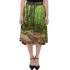 Peaceful Green Forest Walk Classic Midi Skirt by ExtraGoodSauce