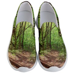 Peaceful Green Forest Walk Men s Lightweight Slip Ons by ExtraGoodSauce