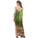 Peaceful Green Forest Walk Maxi Chiffon Cover Up Dress View2