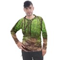 Peaceful Green Forest Walk Men s Pique Long Sleeve T-Shirt View1