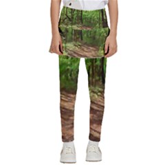 Peaceful Green Forest Walk Kids  Skirted Pants by ExtraGoodSauce