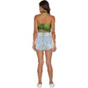 Peaceful Green Forest Walk Backless Halter Cami Shirt View4