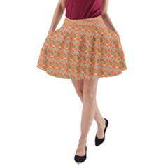 Diamond Dollar Sign Pattern A-line Pocket Skirt by ExtraGoodSauce