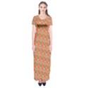 Diamond Dollar Sign Pattern Short Sleeve Maxi Dress View1