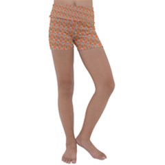 Diamond Dollar Sign Pattern Kids  Lightweight Velour Yoga Shorts by ExtraGoodSauce