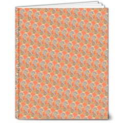 Diamond Dollar Sign Pattern 8  X 10  Softcover Notebook by ExtraGoodSauce