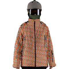 Diamond Dollar Sign Pattern Men s Zip Ski And Snowboard Waterproof Breathable Jacket by ExtraGoodSauce