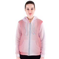 A Red And White Background With Small White Dots Women s Zipper Hoodie