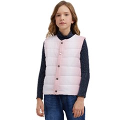 A Red And White Background With Small White Dots Kid s Button Up Puffer Vest	