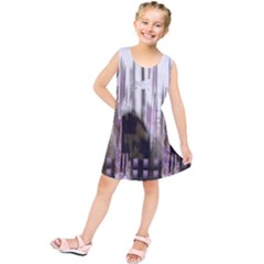 A Black And White Photo Of A Building Kids  Tunic Dress by catchydesignhill