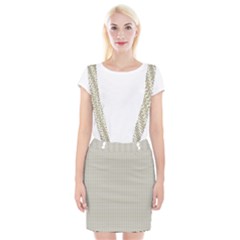 A Green And White Background With A Wavy Pattern Braces Suspender Skirt by catchydesignhill