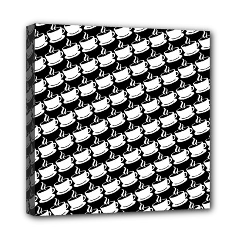 Stylish Coffee Cup Pattern Mini Canvas 8  x 8  (Stretched)