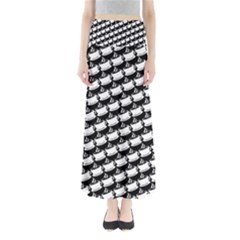 Stylish Coffee Cup Pattern Full Length Maxi Skirt by ExtraGoodSauce