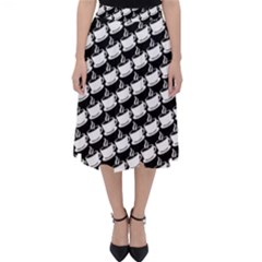 Stylish Coffee Cup Pattern Classic Midi Skirt