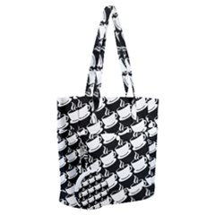 Stylish Coffee Cup Pattern Everyday Shoulder Bag With Pouch Bag by ExtraGoodSauce