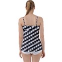 Stylish Coffee Cup Pattern Babydoll Tankini Top View2