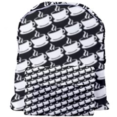 Stylish Coffee Cup Pattern Giant Full Print Backpack by ExtraGoodSauce