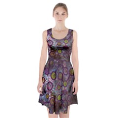 Abstract Molecular Space Art Racerback Midi Dress by ExtraGoodSauce