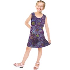 Abstract Molecular Space Art Kids  Tunic Dress by ExtraGoodSauce