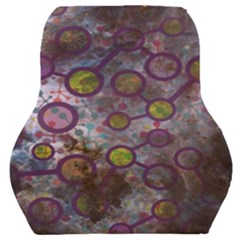 Abstract Molecular Space Art Car Seat Back Cushion  by ExtraGoodSauce