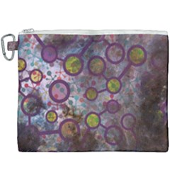 Abstract Molecular Space Art Canvas Cosmetic Bag (xxxl) by ExtraGoodSauce