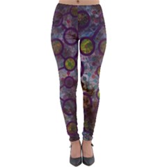 Abstract Molecular Space Art Lightweight Velour Leggings by ExtraGoodSauce