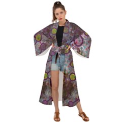 Abstract Molecular Space Art Maxi Kimono by ExtraGoodSauce