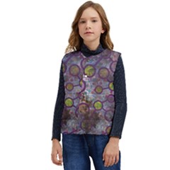 Abstract Molecular Space Art Kid s Button Up Puffer Vest	 by ExtraAwesomeSauce