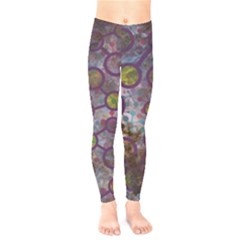 Abstract Molecular Space Art Kids  Classic Winter Leggings