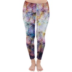 Cosmic Owls Pattern Classic Winter Leggings