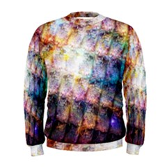 Cosmic Owls Pattern Men s Sweatshirt