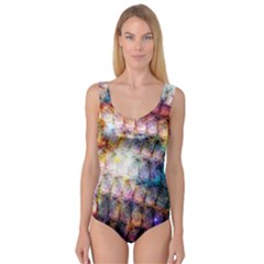 Cosmic Owls Pattern Princess Tank Leotard  by ExtraGoodSauce