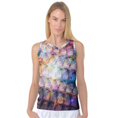 Cosmic Owls Pattern Women s Basketball Tank Top by ExtraGoodSauce