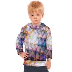 Cosmic Owls Pattern Kids  Hooded Pullover