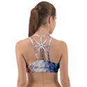 Cosmic Owls Pattern Back Web Sports Bra View2