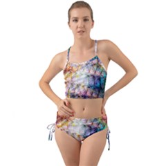 Cosmic Owls Pattern Mini Tank Bikini Set by ExtraGoodSauce