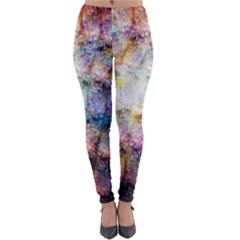 Cosmic Owls Pattern Lightweight Velour Leggings by ExtraGoodSauce