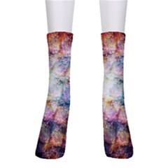 Cosmic Owls Pattern Crew Socks by ExtraAwesomeSauce