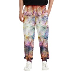 Cosmic Owls Pattern Men s Elastic Waist Pants by ExtraGoodSauce