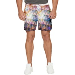 Cosmic Owls Pattern Men s Runner Shorts by ExtraGoodSauce