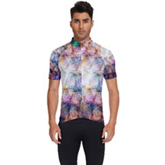 Cosmic Owls Pattern Men s Short Sleeve Cycling Jersey by ExtraGoodSauce